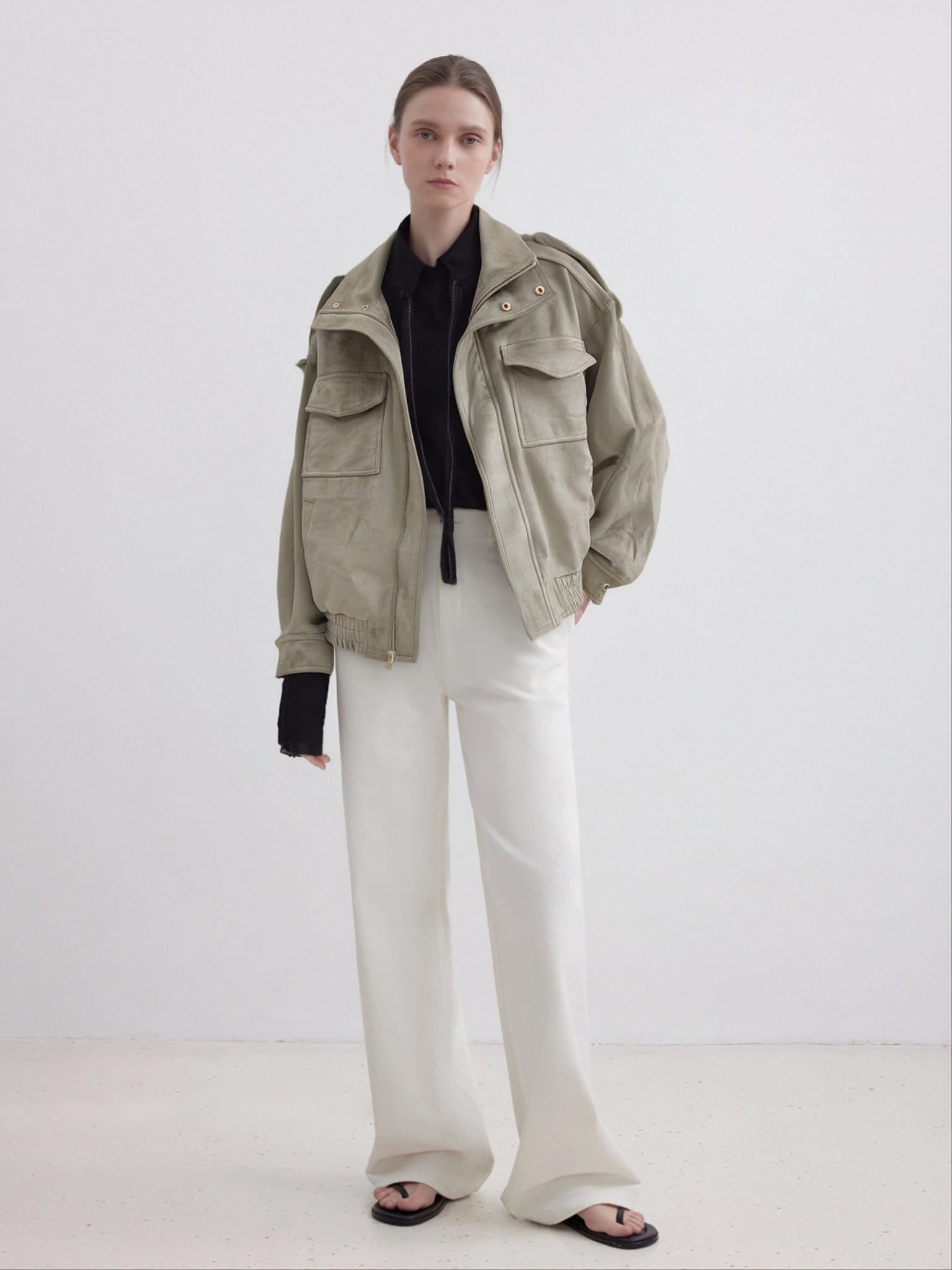 Utility Jacke Beige